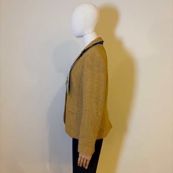 🏷️ Talbots Wool Blend Herringbone Blazer - Size 6 - NWOT - Picture 4 of 13